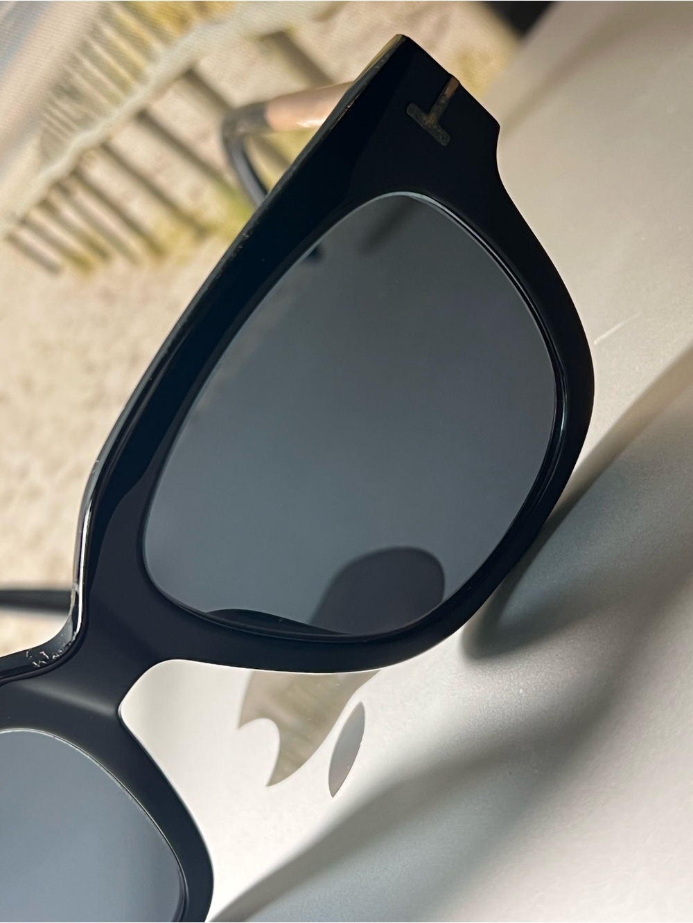 Tom Ford Black Square Sunglasses with Dark Lenses - Picture 4 of 13